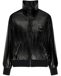 Courreges - Vinyl Logo-Patch Jacket - Lyst
