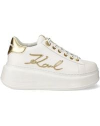KARL LAGERFELD - Logo-Patch Sneakers - Lyst
