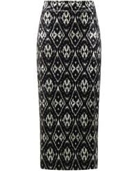 Pierre Louis Mascia - Geometric-Pattern Maxi Skirt - Lyst