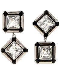 Givenchy - Pendientes Deconstructed Crystals En Metal Y Cristales - Lyst