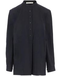Carven - Camisa De Lana Con Medi Botonadura - Lyst