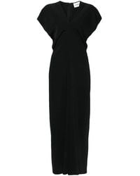 P.A.R.O.S.H. - Draped Cady Maxi Dress - Lyst