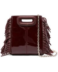 Maje - Mini-Crossbodytas Met Franje - Lyst