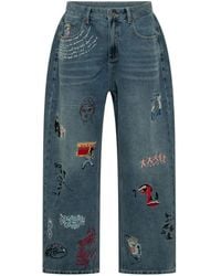 Kidsuper - Jean À Broderies - Lyst