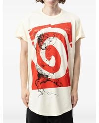 Vivienne Westwood - Swirl-Print Asymmetric T-Shirt - Lyst