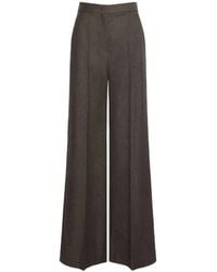 Max Mara - Pleated Wide-Leg Tailored Trousers - Lyst