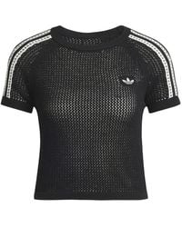 adidas - Crochet Tee - Lyst