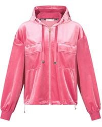 Liu Jo - Zip-Up Chenille Hoodie - Lyst