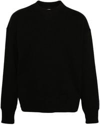 Jil Sander - Ausgeblichenes Sweatshirt mit Logo-Stickerei - Lyst