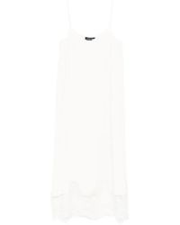 Fabiana Filippi - Lace-Trim Midi Dress - Lyst