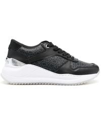 Calvin Klein - Panelled Low-Top Sneakers - Lyst