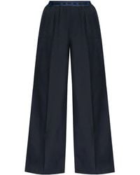Marni - Wide-Leg Virgin Wool Trousers - Lyst