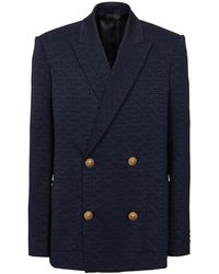 Balmain - Blazer con monograma PB - Lyst