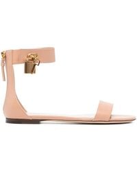 Tom Ford - Leather Flat Sandals - Lyst