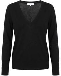 Patrizia Pepe - V-Neck Wool Sweater - Lyst