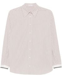 Brunello Cucinelli - Chemise À Rayures Verticales - Lyst