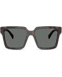 Prada - Tortoiseshell-Effect Square Sunglasses - Lyst
