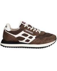 Napapijri - Logo-Patch Suede-Panelled Sneakers - Lyst