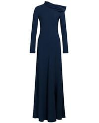 Alberta Ferretti - One-Shoulder Draped Maxi Dress - Lyst