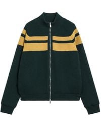 Miu Miu - Veste Bomber En Laine À Fermeture Zippée - Lyst