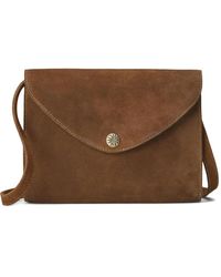 RRL - Suede Envelope Cross Body Bag - Lyst