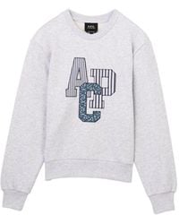 A.P.C. - Sweater Met Geborduurd Logo - Lyst