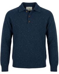 MC2 Saint Barth - Alfie Raglan Donegal Polo Sweater - Lyst