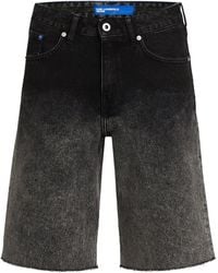 Karl Lagerfeld - Short En Jean À Effet Dégradé - Lyst