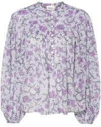 Isabel Marant - Salika Abstract-Print Blouse - Lyst