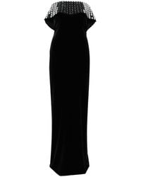 Nissa - Mirror-embellished Velvet Gown - Lyst