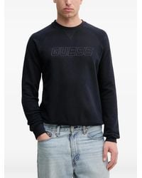 Guess - Logo-Print Raglan-Sleeve Sweater - Lyst