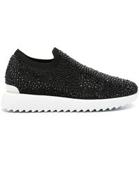 Le Silla - Claire Rhinestone-embellished Sneakers - Lyst