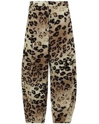 Laneus - Leopard-Print Trousers - Lyst