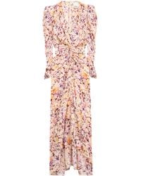 Isabel Marant - Albini Floral-Print Silk Dress - Lyst