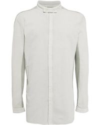 Boris Bidjan Saberi - Stand-Up-Collar Long-Sleeve Cotton Shirt - Lyst