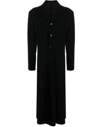 Yohji Yamamoto - Notched-Lapels Single-Breasted Coat - Lyst