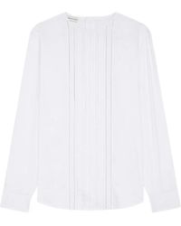 Dries Van Noten - Collarless Cotton Shirt - Lyst