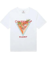 CASABLANCA - Graphic Print Round-Neck T-Shirt - Lyst