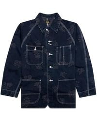 Needles - Denim Jack Met Geborduurde Roos - Lyst