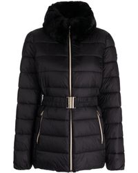 MICHAEL Michael Kors - Faux-fur Collar Quilted Jacket - Lyst