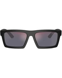 Prada Linea Rossa - Rectangle-Frame Sunglasses - Lyst