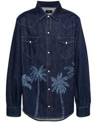Alanui - Jungle Printed Denim Shirt - Lyst