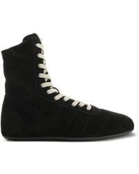 Rick Owens - Chevron-Quilted High-Top Sneakers - Lyst