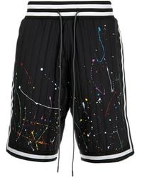 Mostly Heard Rarely Seen - Quilted Paint-Splatter Shorts - Lyst