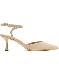 Badgley Mischka - Autumn Crystal-Embellished Ankle-Strap Pumps - Lyst