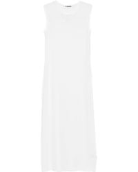 Jil Sander - Top sin mangas con cuello redondo - Lyst