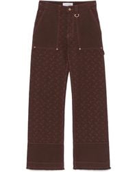Marine Serre - Vaqueros con motivo Moon en jacquard - Lyst