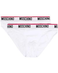 Moschino - Slip-Set Mit Logo-Bund - Lyst