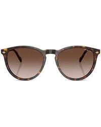 Vogue Eyewear - Tortoiseshell-Effect Round-Frame Sunglasses - Lyst