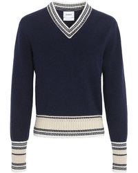 Barrie - V-Neck Cashmere Sweater - Lyst